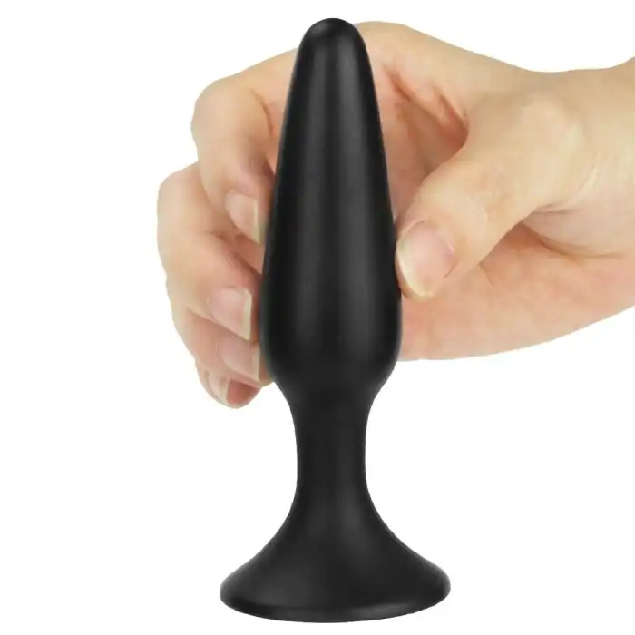 11,5 cm Vantuzlu Silikon Anal Plug - vomentrend.com