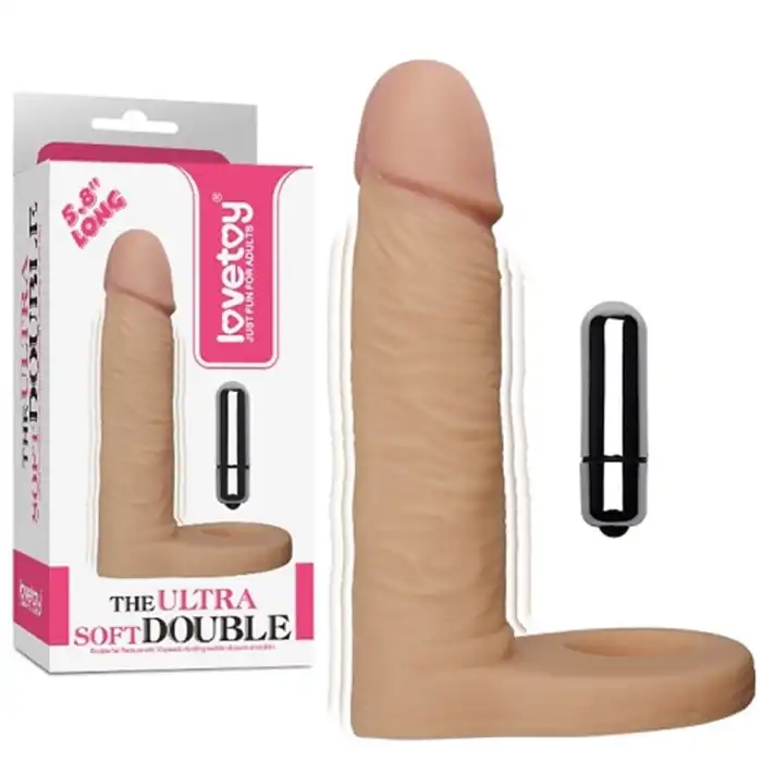 15 cm Realistik Titreşimli Anal Dildo Penis Halkası - vomentrend.com