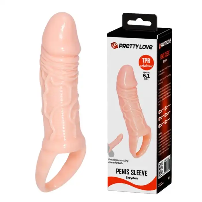 15 cm Yumuşak Silikon Penis Kılıfı - vomentrend.com