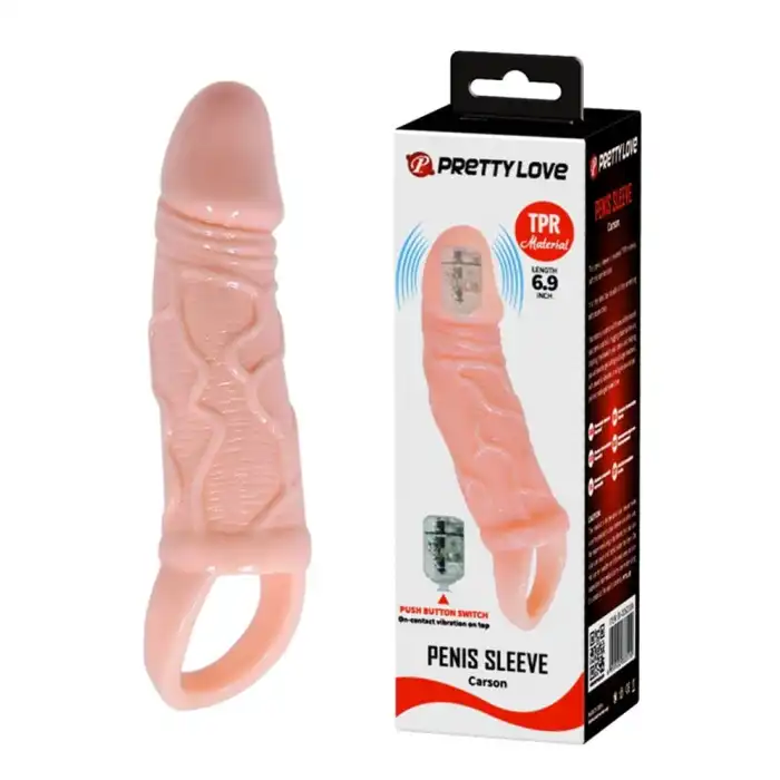 3 cm Dolgu Uzatmalı Titreşimli Penis Kılıfı Prezervatif Vibratör - vomentrend.com