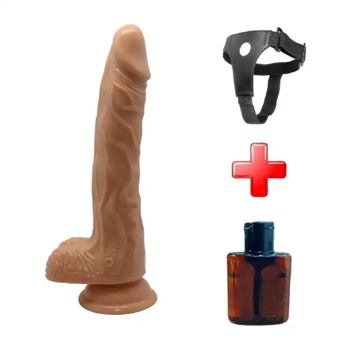 Belden Bağlama Şarjlı 20 cm Oynar Başlı Hareketli Titreşimli Dildo - vomentrend.com