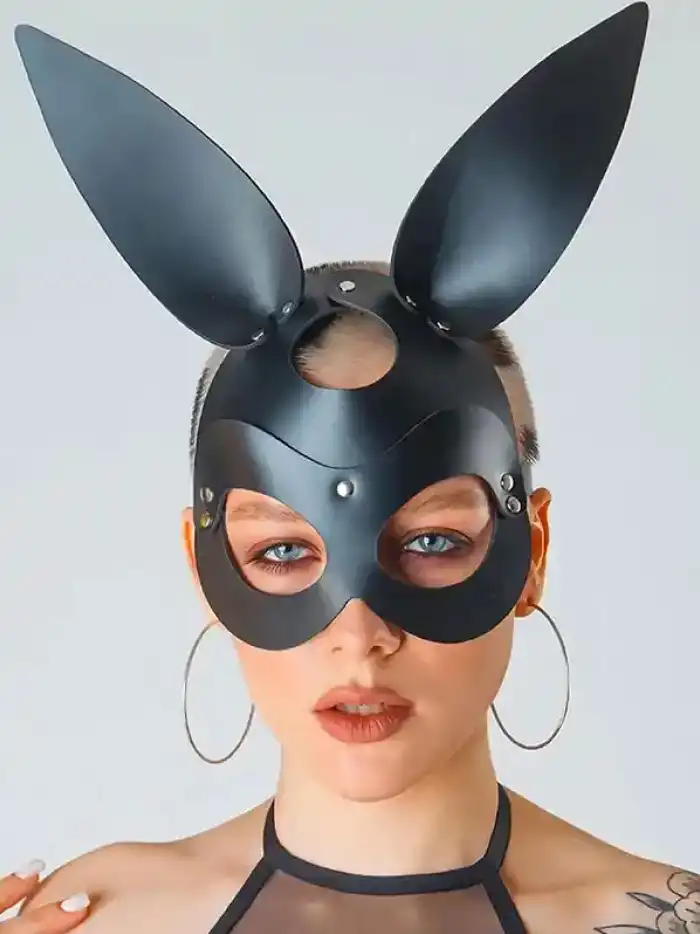 Bunny Deri Maske - vomentrend.com