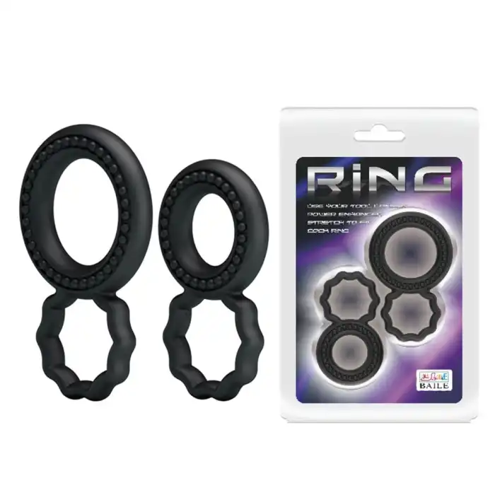 Ring 2li Tırtıklı Penis Halkası - vomentrend.com