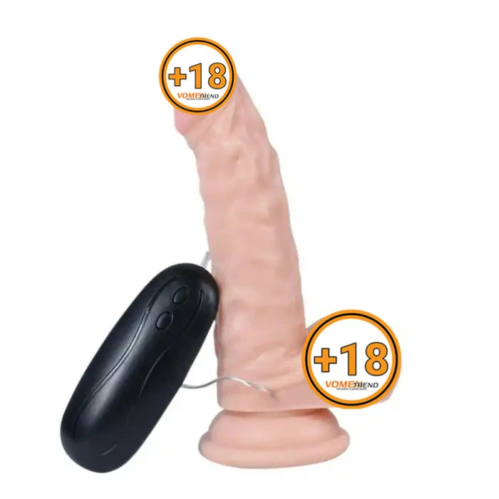 17 cm Gerçekçi Titreşimli Dildo Vibratör Penis - vomentrend.com