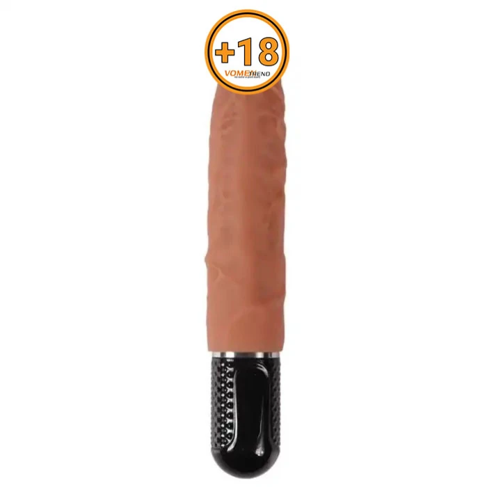 17,5cm 10 Titreşim Fonksiyonlu Realistik Vibratör Gerçekci Penis Dildo - vomentrend.com