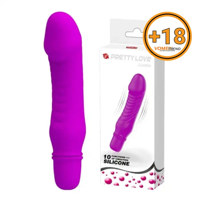 10 Titreşim Özellikli Vibratör Mor 13.5 cm - vomentrend.com