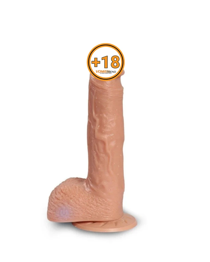 22 cm İleri Geri Hareketli Gerçekçi Silikon Vantuzlu Penis - vomentrend.com