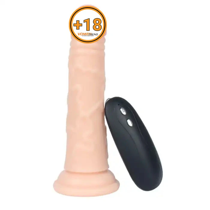 16,5 cm Realistik Testissiz Titreşimli Dildo Penis - vomentrend.com