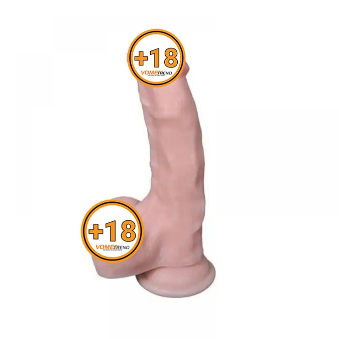 18 cm Realistik Vantuzlu Testisli Dildo Penis - vomentrend.com