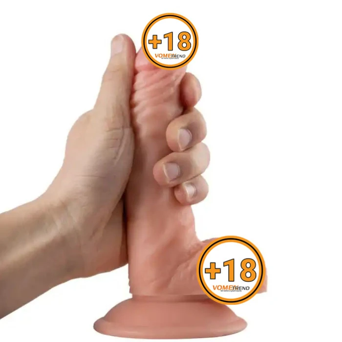 18 cm Realistik Vantuzlu Dildo Penis - vomentrend.com