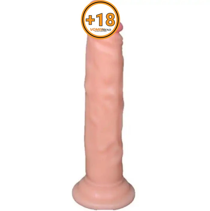 18,5 cm Realistik Testissiz Dildo Penis - vomentrend.com