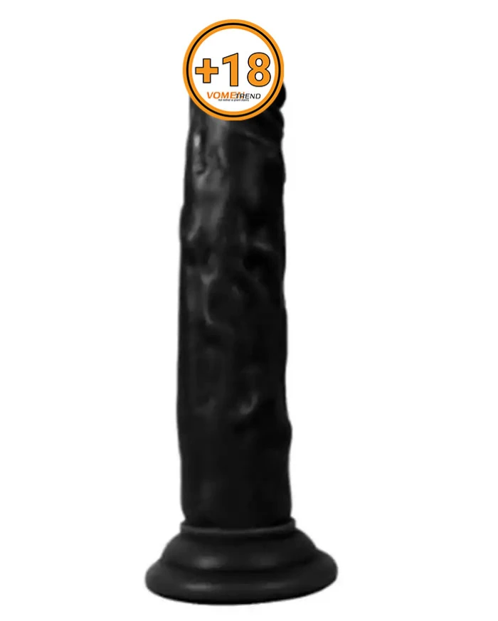 18,5 cm Realistik Testissiz Zenci Dildo - vomentrend.com