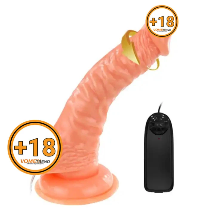 19 cm Gerçekçi Titreşimli Dildo Vibratör Penis - vomentrend.com