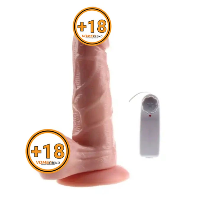 19 cm Kumandalı Gerçekçi Titreşimli Dildo Vibratör Penis - vomentrend.com