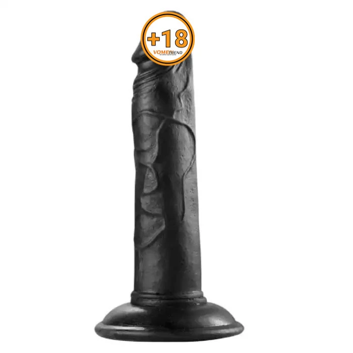 19 cm Realistik Vantuzlu Testissiz Zenci Dildo Penis - vomentrend.com