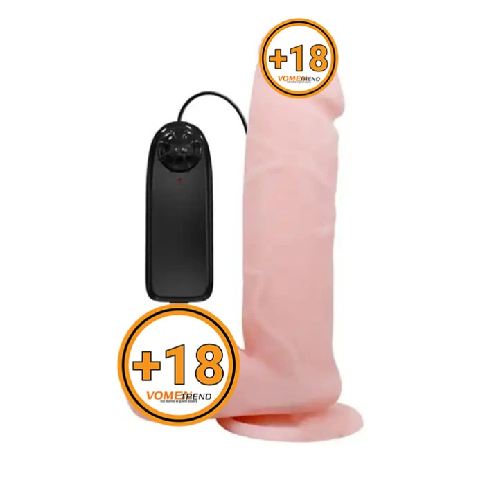 19,5 cm Titreşimli Vibratör Realistik Penis Dildo - vomentrend.com