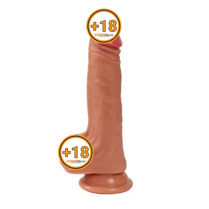 20 cm Yeni Nesil Çift Katmanlı Realistik Vantuzlu Dildo Penis - vomentrend.com