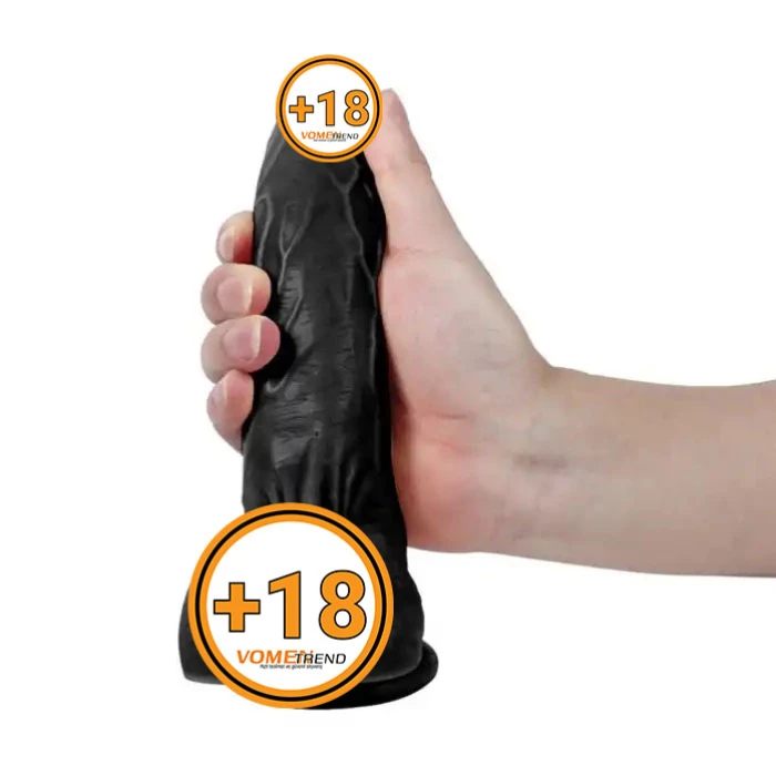 20,5 cm Gerçekçi Silikon Vantuzlu Zenci Kalın Dildo Penis - vomentrend.com