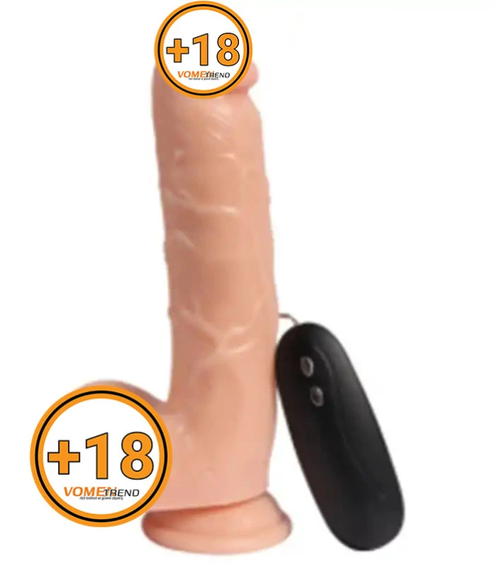 21 cm Gerçekçi Titreşimli Dildo Vibratör Penis - vomentrend.com