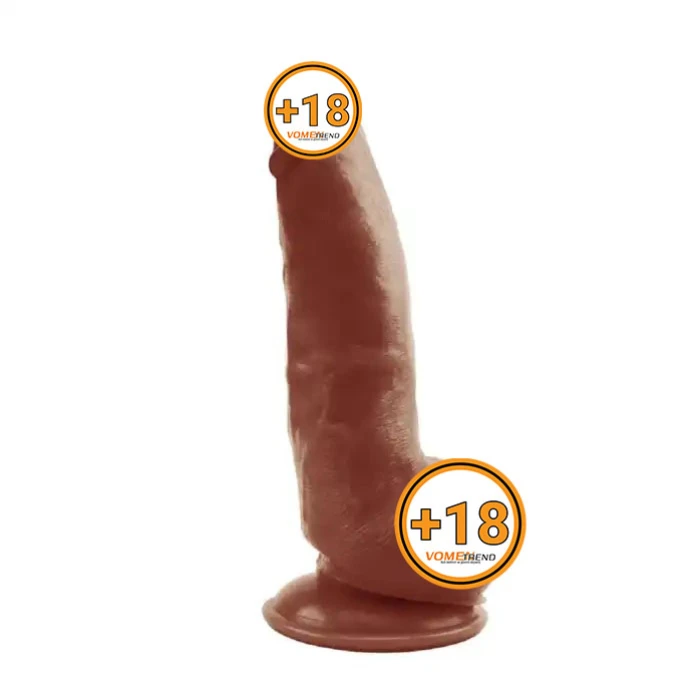 21,5 cm Realistik Vantuzlu Melez Dildo Penis - vomentrend.com