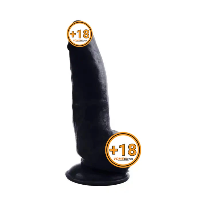 21,5 cm Realistik Vantuzlu Zenci Dildo Penis - vomentrend.com