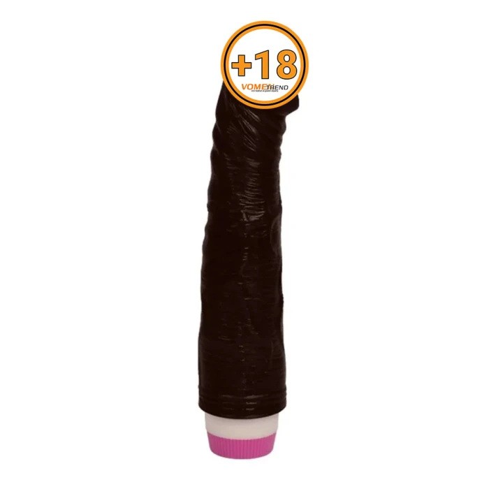 23 cm Titreşimli Realistik Vibratör Zenci Penis Dildo - vomentrend.com