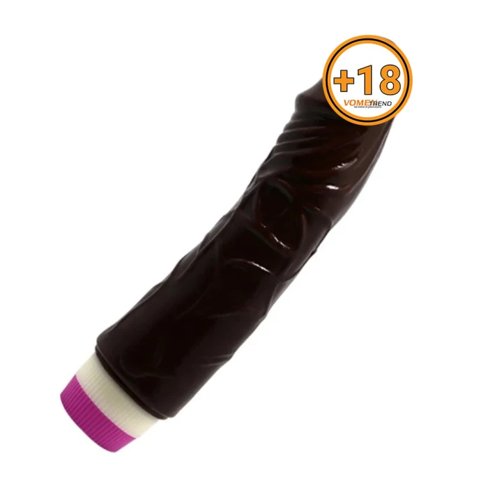 18,5 cm Titreşimli Melez Realistik Vibratör Penis Dildo - vomentrend.com