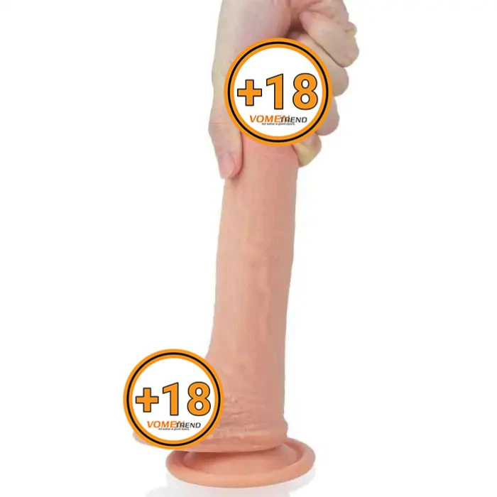 22 cm Gerçekçi Çift Katmanlı Silikon Penis - vomentrend.com