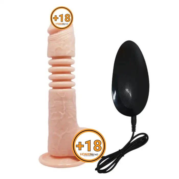 22 cm İleri Geri Hareketli Gerçekçi Silikon Vantuzlu Penis - vomentrend.com