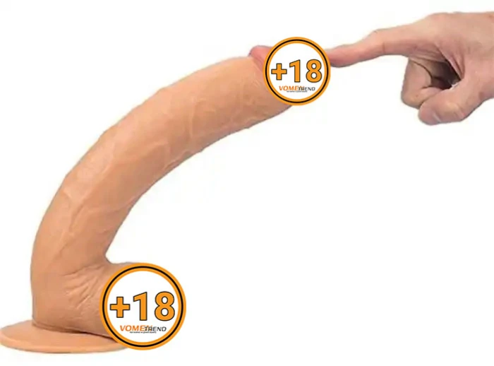 26 cm Gerçekçi Kalın Vantuzlu Anal Vajinal Dildo - vomentrend.com