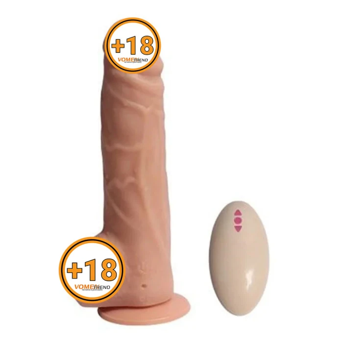 19 cm Uzaktan Kumandalı Titreşimli Realistik Penis - vomentrend.com