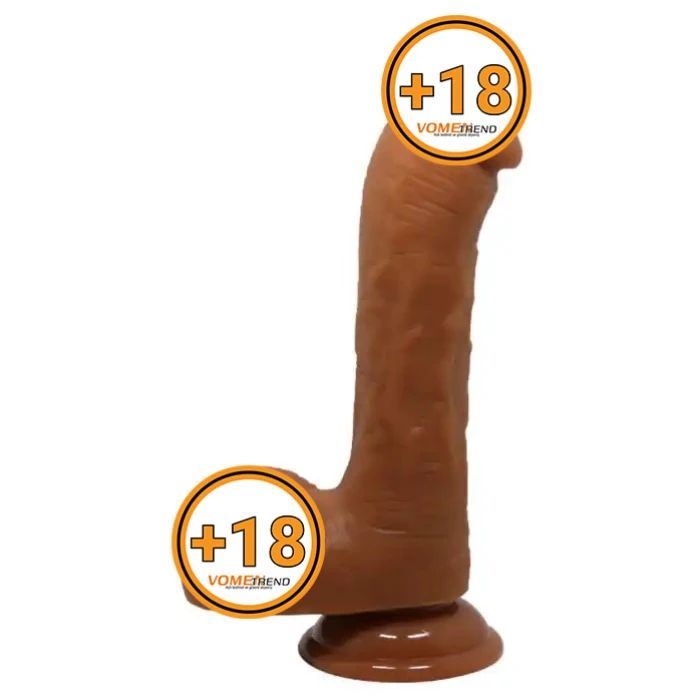 23,5 cm Realistik Vantuzlu Melez Dildo Penis - vomentrend.com