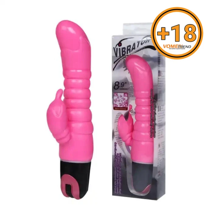 23 cm G-Spot Jel Dokuya Sahip Titreşimli Vibratör - vomentrend.com