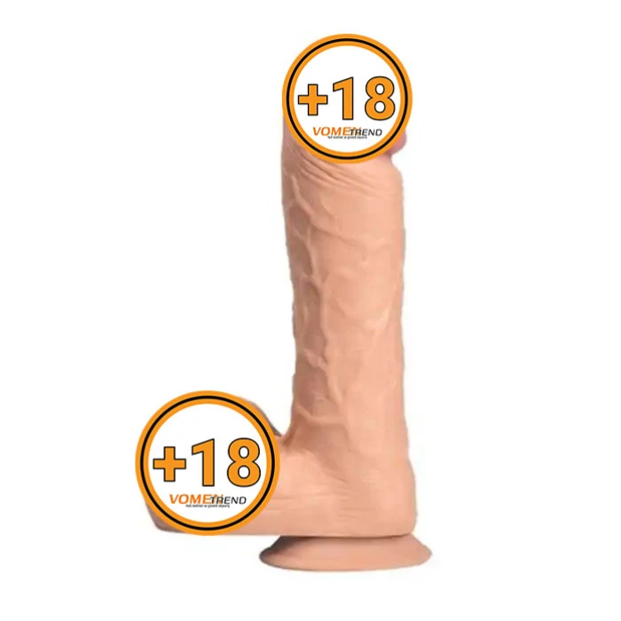 24 cm Dev Boy Kalın Realistik Vantuzlu Dildo Penis - vomentrend.com