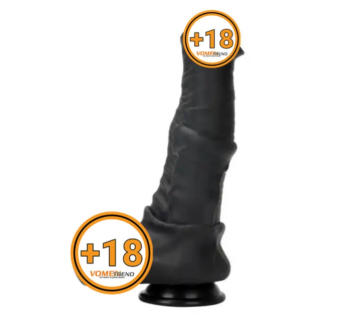 24 cm Et Dokulu Gerçekçi Çift Katmanlı Sünnetsiz Silikon Zenci Penis - vomentrend.com