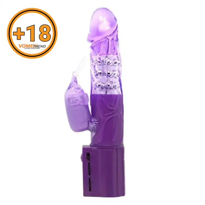 24 cm Oynar Başlı Klitoris Uyarıcılı Teknolojik Vibratör Penis - vomentrend.com