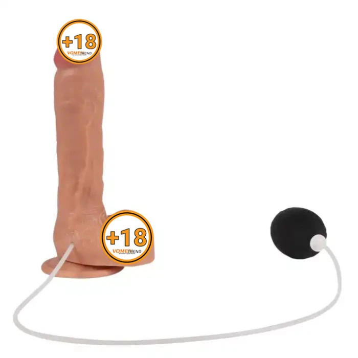 24 cm Su Fışkırtmalı Realistik Penis Anal Vajinal Dildo - vomentrend.com