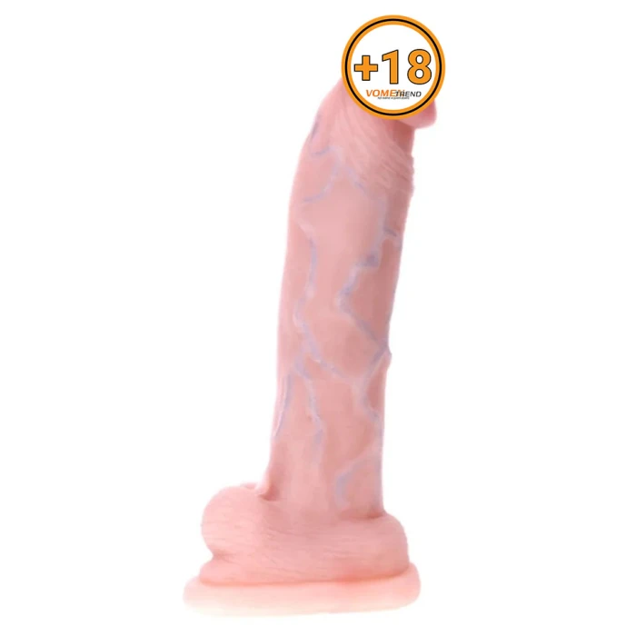 34 cm Dev Realistik Penis Kıkırdaklı Bükülebilen Kalın Dildo - vomentrend.com