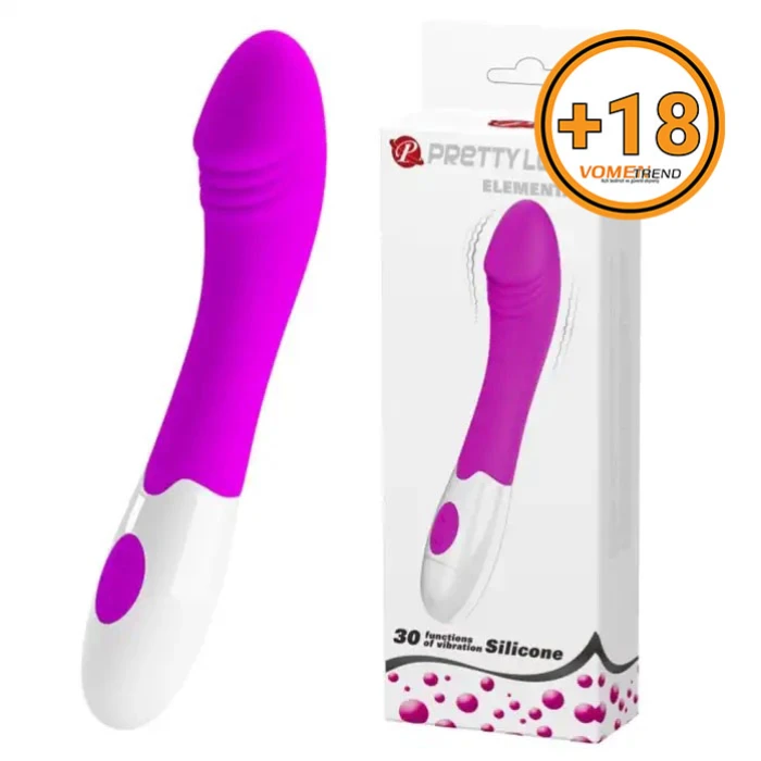 30 Fonksiyonlu G-Spot Teknolojik Titreşimli Vibratör Dildo - Elemental - vomentrend.com