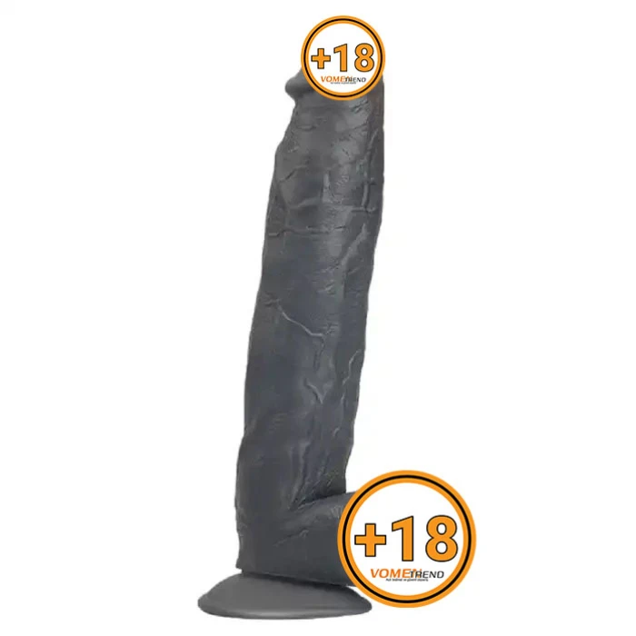 31 cm Vantuzlu Realistik Zenci Penis Anal Vajinal Dildo - vomentrend.com