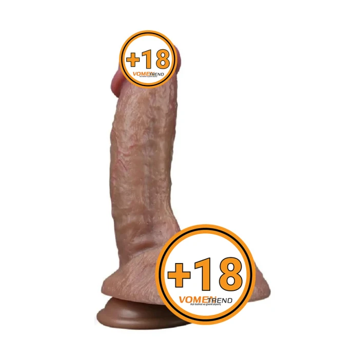 19,5 cm Yeni Nesil Çift Katmanlı Realistik Dildo Penis - vomentrend.com