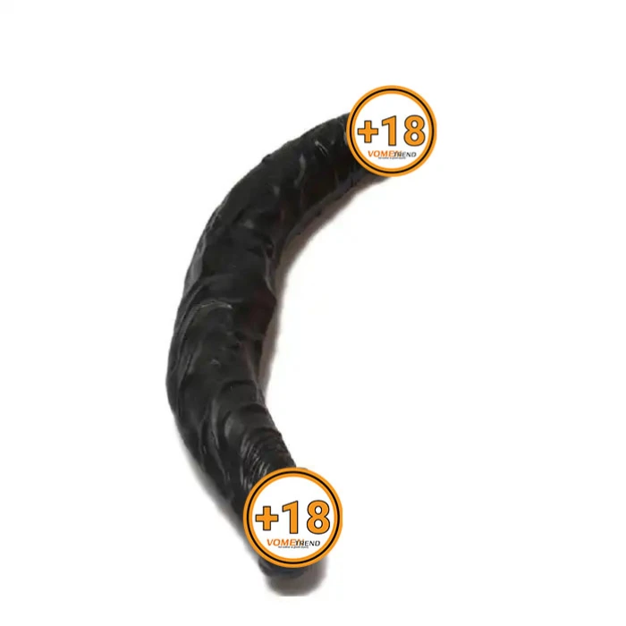 36 cm Çift Taraflı Realistik Zenci Dildo Anal Vajinal Penis - vomentrend.com