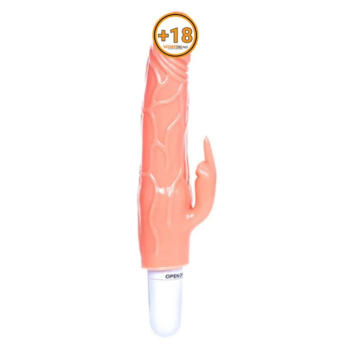 20 cm Klitoris Uyarıcılı Titreşimli Vibratör Dildo Penis - vomentrend.com