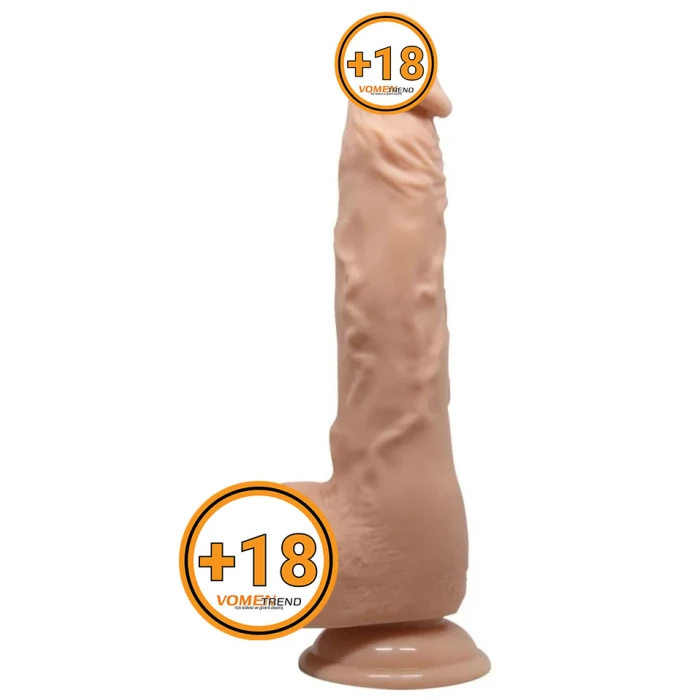 24 cm Gerçekçi Vantuzlu Dildo Penis - vomentrend.com