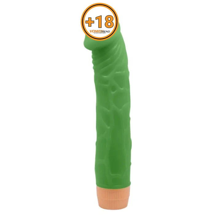 22,5 cm Floresan Titreşimli Realistik Vibratör Penis Dildo - vomentrend.com