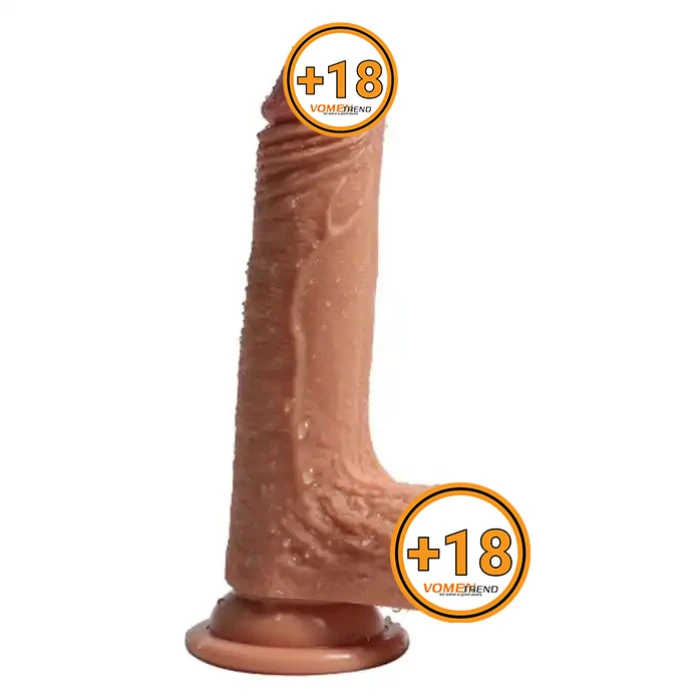 18,5 cm Et Dokulu Full Realistik Gerçekçi Penis Kalın Dildo - vomentrend.com