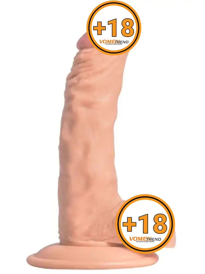 18cm Vantuzlu Testisli Dildo Penis - vomentrend.com