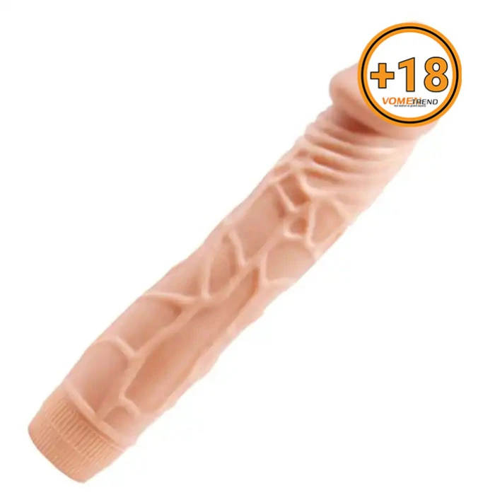 22,5 cm Güçlü Titreşimli Damarlı Realistik Vibratör Penis - vomentrend.com