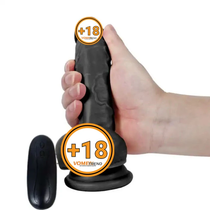 17 cm Titreşimli Gerçekçi Silikon Vantuzlu Zenci Penis - vomentrend.com