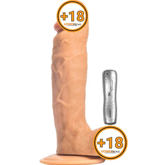 24 cm Realistik Titreşimli Vibratör Penis Dildo - vomentrend.com